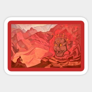 Dorje the Daring One by Nicholas Roerich Sticker